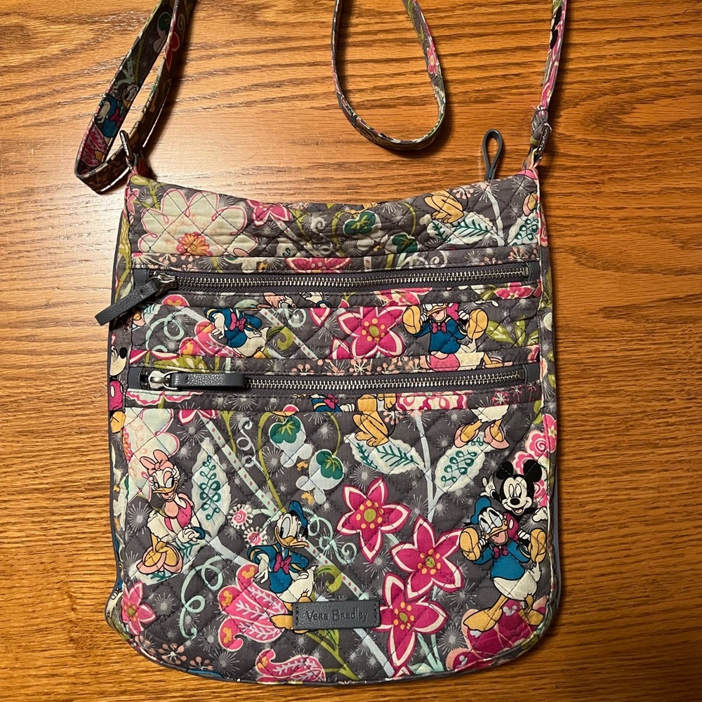 Disney Vera Bradley Triple Zip Hipster Crossbody bag